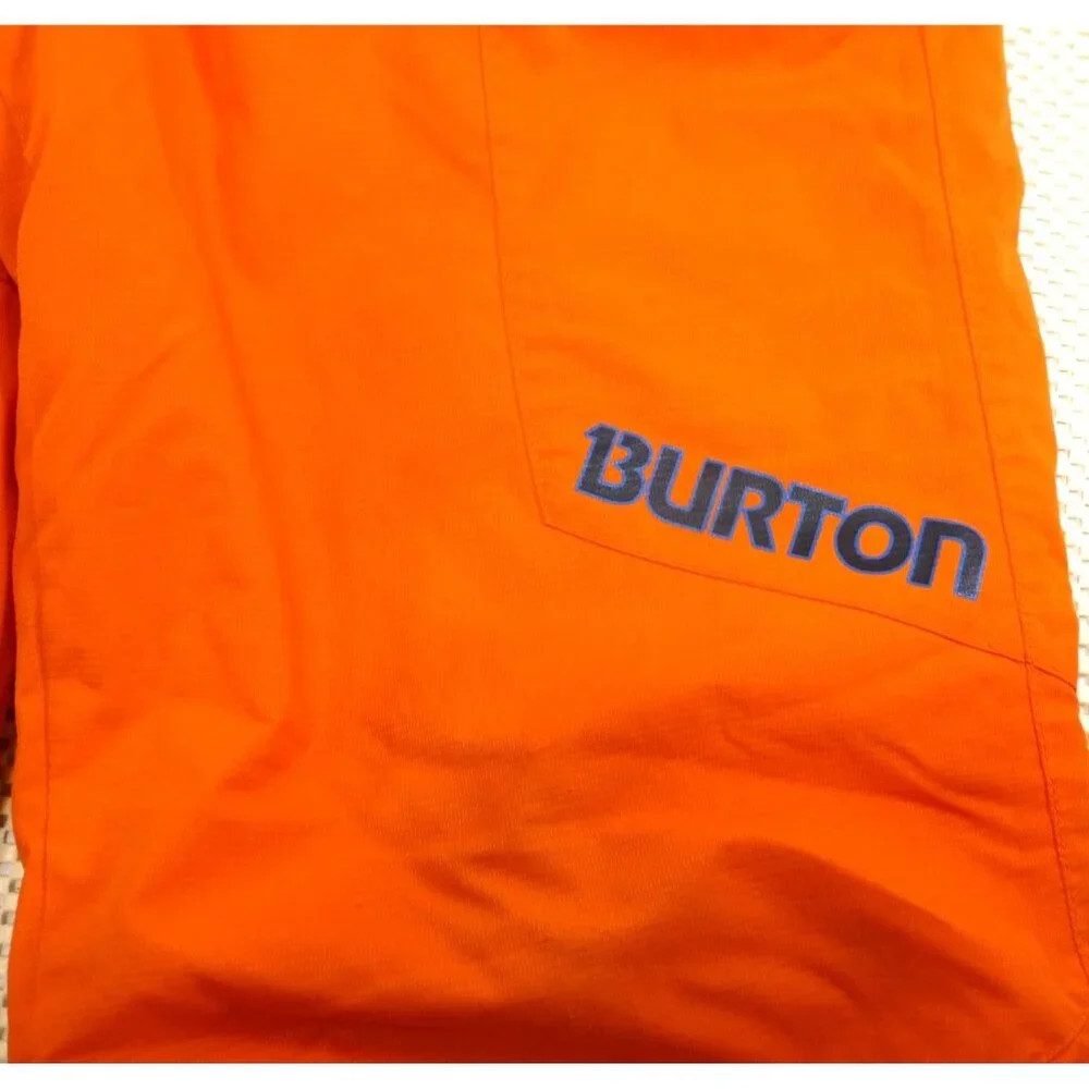 Burton Youth Orange Snow Pants US 14/16 EU 18-155 Durable Adjustable Waist Insul